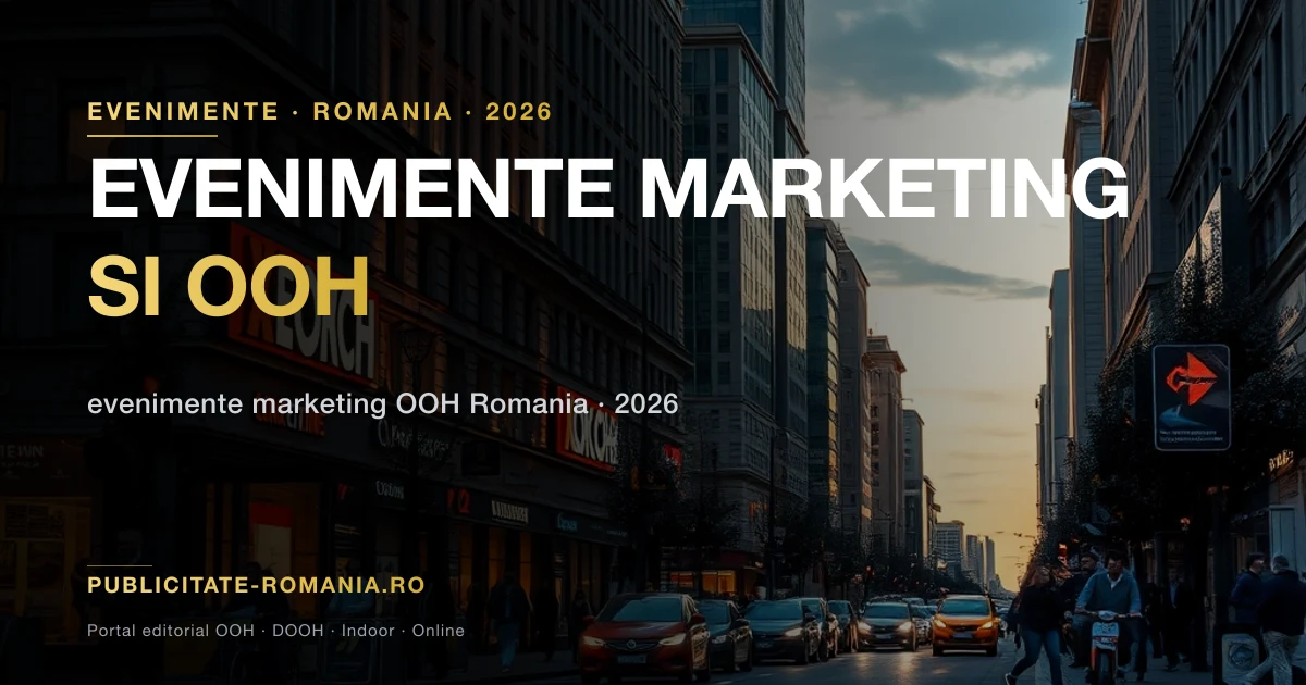 Evenimente marketing si publicitate outdoor Romania 2026