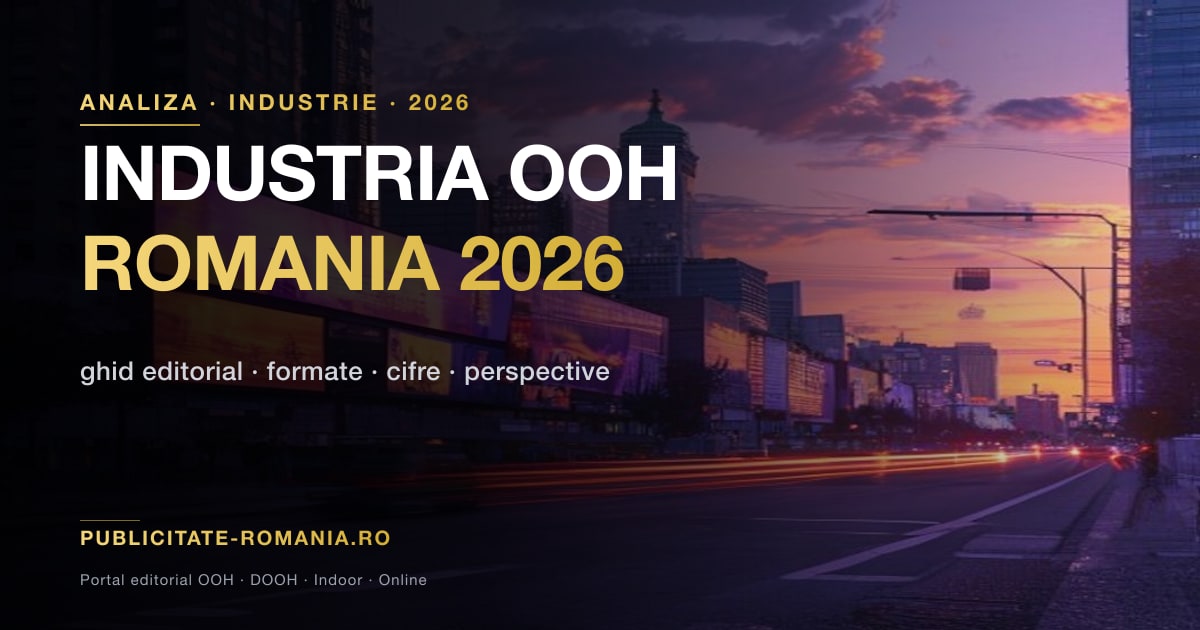 Industria OOH Romania perspectiva 2026 - piata publicitate exterior