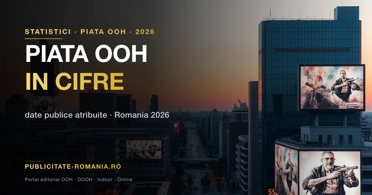 Statistici piata publicitate OOH Romania 2026 - date si cifre